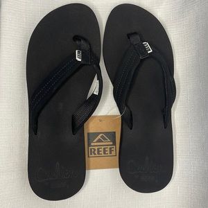 Black Reef Cushion Flip Flops - NWT!